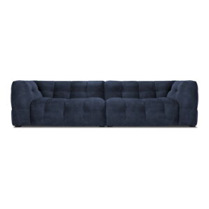 Modrá zamatová pohovka Windsor & Co Sofas Vesta, 280 cm