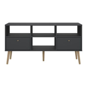 Antracitovosivý TV stolík 117x61 cm Bodo – Tvilum