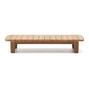 Záhradný odkladací stolík z tíkového dreva 70x140 cm Tirant – Kave Home