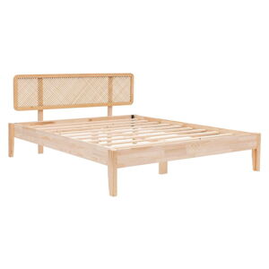 Dvojlôžková posteľ zo smrekového dreva s roštom 140x200 cm v prírodnej farbe Izabelya – Kalune Design