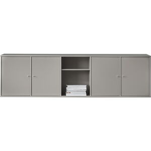 Šedá nízka komoda 220x61 cm Mistral - Hammel Furniture