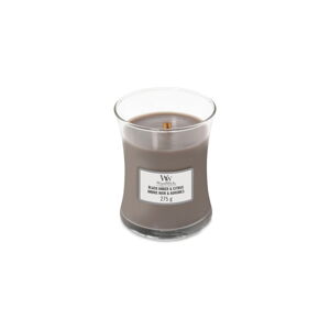 Vonná sviečka WoodWick Black Amber & Citrus, doba horenia 55 h