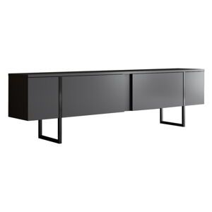 Antracitový TV stolík 180x30 cm Luxe – Kalune Design