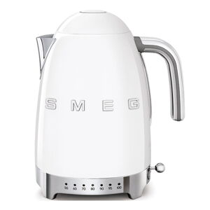 Biela rýchlovarná kanvica z nehrdzavejúcej ocele 1,7 l Retro Style – SMEG