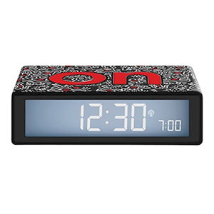 Digitálny stolový budík Flip+ Lexon x Keith Haring - Love – Lexon