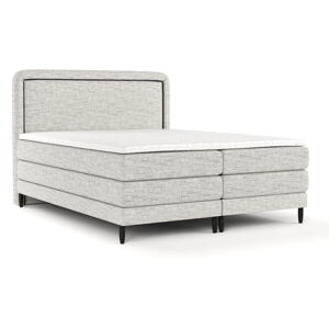 Svetlosivá boxspring posteľ 200x200 cm Dove – Maison de Rêve