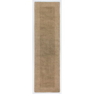 Hnedý vlnený behúň Flair Rugs Sienna, 60 × 230 cm