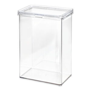 Transparentný úložný box iDesign The Home Edit, výška 22,9 cm