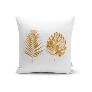 Obliečka na vankúš Minimalist Cushion Covers Golden Leafes, 45 x 45 cm